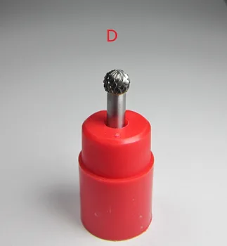 1PC karka 6mm galvos 8mm Dvigubai sumažinti volframo karbido pasukimo šerpetų burs failus CNC metalo apdirbimo Poliravimo Elektrinis Malūnėlis apdaila