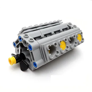 1Set V8 Variklio Cilindrų Galios variklio Cilindrų modelis Statybinės Plytos Komponentai Žaislas Suderinama su logoes įrangos pardavimas, biuro įrangos Dalys, Žaislai