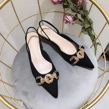 2020 moterų siurbliai katės aukštakulnius Sandalus naujas nurodė, elegantiškas stiletto metalo moterų batai ponios siurbliai, juoda ir raudona mažo kulno batų