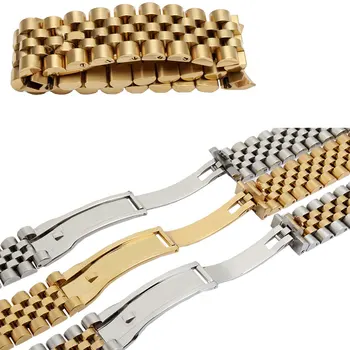 20mm Nerūdijančio plieno watchbands sidabro aukso moterų apyrankė Tinka RX Austrių perpetual datejust serijos dirželis