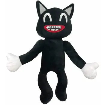 25cm Juoda Animaciją Kačių Pliušinis Žaislas Anime Black Animaciją Kačių Įdaryti Lėlės Juguetes Legendų Siaubo Peluches Žaislai Vaikams Dovanų