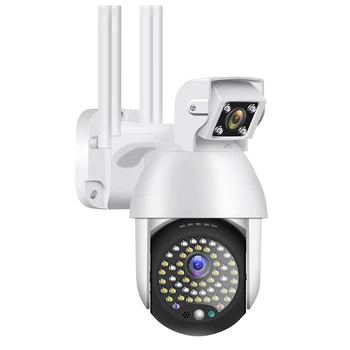 3MP PZT IPCamera Wifi, Kamera, Lauko Judesio Aptikimo CCTV Saugumo Kameros 4X Skaitmeninis Priartinimas IRVision Dual-Objektyvas dvipusis Garso Ryšys