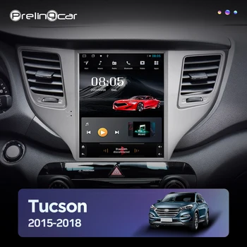 4G Lte Vertikalus ekranas, android 10.0 automobilių gps multimedia vaizdo radijo grotuvas brūkšnys hyundai naujų Tucson-2018 automobilių navigaton