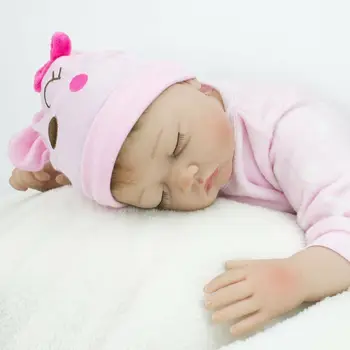 55cm Bebes Boneca Atgimusios De Silikono Nekilnojamojo Reborn Baby Lėlės Kūno Audiniai Vinilo Realus Naujagimiui Mergina Lėlės Brinquedos Dovana