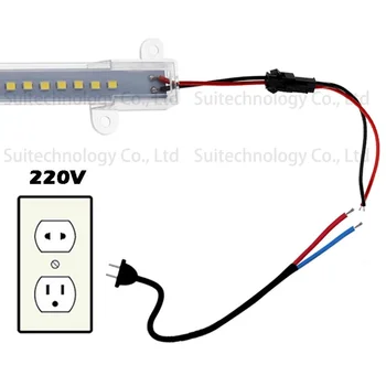 5vnt LED Juostelė Šviesos AC220V 40cm 36LEDs LED Vamzdis Šviesos SMD2835 LED Standžios Juostelės, 