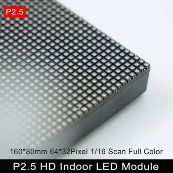 64x32 Matricos LED Ženklas RGB P2.5 Led Modulis Vaizdo Siena Patalpų Ekranas Spalvotas Ekranas