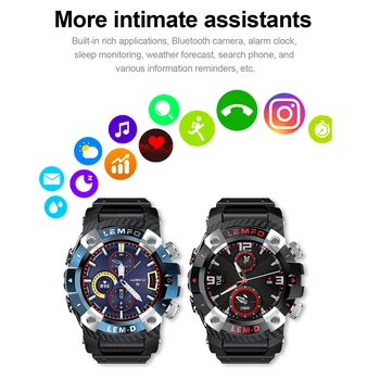 696 2020 LEMD Smart Watch Vyrų 5.0 