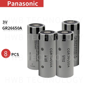 8pack Nauja Panasonic Originalus 26650 CGR26650A 3.7 V 2650mAh Li-ion Įkraunama Baterija Nemokamas Pristatymas