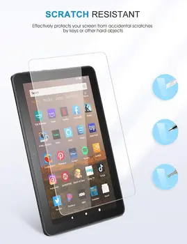 Amazon fire HD 8 10 Gen 2020 -9H Ultra Plonas Premium Tablet Aišku, Grūdintas Stiklas Screen Protector, Plėvelės Raštas Dangtis