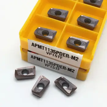APMT1135 M2 VP15TF aukštos kokybės tekinimo įrankis karbido įterpti CNC tekinimo frezavimo įrankis įterpti APMT 1135 pjovimo įrankis
