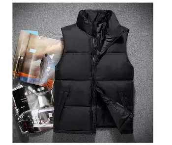 Atsitiktinis Kratinys Vest Jacket Mens 2020 M. Rudenį, Žiemą Šilta Rankovių Chaleco Vyrų Užtrauktukas Tirštėti Liemenė Vyrų Gilet Viršutinių Drabužių Siuvimas