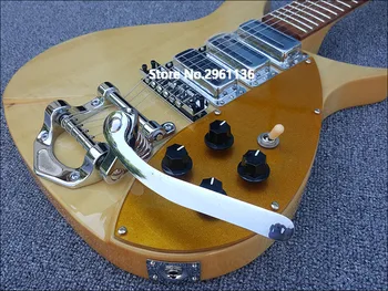 Aukštos kokybės elektrinė gitara, Ricken 325 elektrinė gitara,Aišku, dažų,Backer 34 cm, gali būti pritaikytas , nemokamas pristatymas