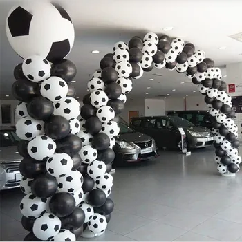 Aukštos quality50pc 100vnt /daug Naujo stiliaus Futbolo Balionai Futbolo balionas Baltos spalvos balionų dekoracijos Šventė