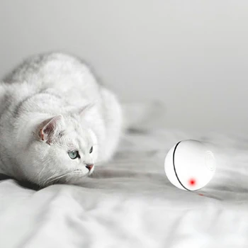 Automatinis USB Įkraunamas LED Šviesos Pet Kamuolys Naudotis Chaser Žaislas Katėms Šunims