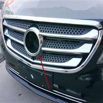 Automobilių kėbulo padengti apsaugoti jutiklis ABS chrome apdaila Priekinio iki Tinklelis, Grilio Grotelės Mercedes Benz Vito W447 2018 2019 lipdukas