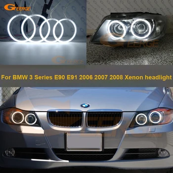 BMW E90 E91 sedanas turistinis prieš IGS 2005 2006 2007 2008 Itin šviesus CCFL Angel Eyes Halo Žiedų rinkinys Automobilio stilius Dienos Šviesą