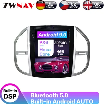 Carplay DSP Android 9.0 4+128G DSP Tesla Radijo Ekrano Automobilio Multimedijos Grotuvas Stereo GPS Navigacija Mercedes-Benz Vito 2016 +