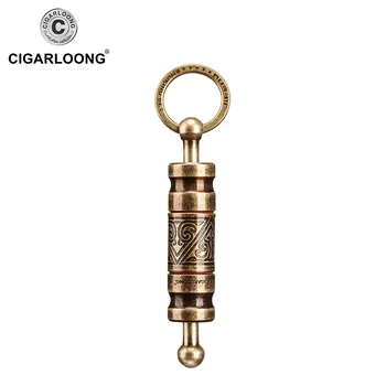 Cigarų Punch derliaus bronzos cigarų pjovimo dviejų dydžių cigarų perforaciją funkcija su cigarų vamzdžių atveju turėtojas dovana GH-101 CL-K1