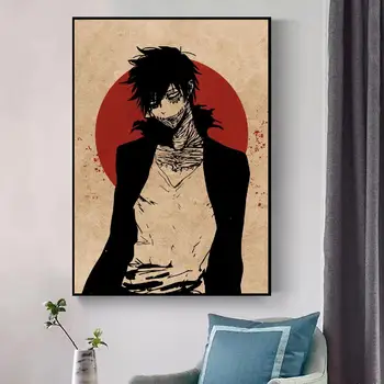 Dabi bnha Anime Art Print Modernus Plakatas Sienos Nuotraukas Kambarį Dekoro