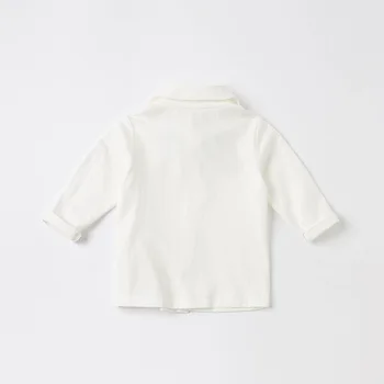 DBH15920 dave bella pavasario mados kūdikių berniukų nuimamas lankas kietas marškinėliai kūdikiams, vaikiška viršūnes vaikų aukštos kokybės drabužius