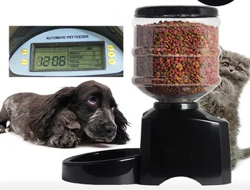 DIDELIS 5.5 L Automatinė Programa Skaitmeninis Ekranas Naminių Kačių ir Šunų Finansuojančiojo Maisto Dubenėlį Balionėlis, Laistymo prekės