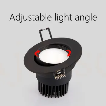 Downlight COB LED Prožektorius Lubų lempa AC85-265V 3W 5W 9W 7W 12W 15W 20W 30W 40W 50W embedded šviestuvai apvalus led skydelio lemputė