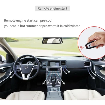 EASYGUARD Automobilių apsaugos signalizacijos sistema su PKE pasyvus imobilizavimo nuotolinio variklio užvedimo sustabdyti keyless go sistema, stumti mygtuką pradėti