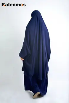 Eid Malda Drabužis Musulmonų Moterų Suknelė, Hijab Jilbab Abaja Ilgai Khimar Pilnas Draudimas Ramadanas Suknelė Abayas Islamo Niqab Vestidos