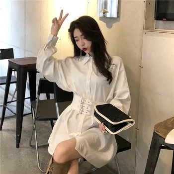 Elegantiškas, Kietas Suknelė Rudenį Korėjos Hipster Juoda Balta Vestido Mujer Kawaii Plonas Nėrinių Pynimas Linijos, Suknelės Mergaičių Harajuku Viršūnės
