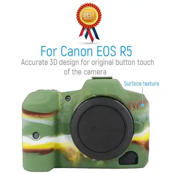 EOS R5 Custodia Alloggiamento protettivo Custodia Compatibile con Canon EOS R5 padengti morbida į gomma fotocamera