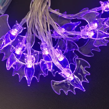 ES plug 3M 20 LED Skeletas LED Neon Varinės Vielos Pasakų String Žibintai Moliūgų Žibintų Helovinas Kalėdų Atostogų Šalis R
