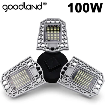 Goodland LED Lempos, E27 LED Lemputė 60W 80W 100W Garažas Šviesos 110V, 220V Deformuoti Šviesos Dirbtuvės Sandėlio, Fabriko Salė