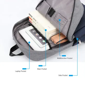 GREATOP 2020 Naują Stilių aukštos kokybės vandeniui Laptop Backpack For 15.6 colių USB Įkrovimą, Kuprinės, Kuprinės Mokyklos