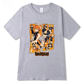 Haikyuu Tinklinis Kūrybinės Draugystės Summer Tee Marškinėliai Trumpas Hinata Shoyo Rankovėmis T-Shirt