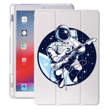 Kosmonautas Su Pieštukas Turėtojas Už iPad 3 ORO 10.5 Pro 11 2020 Oro 4 10.9 2018 9.7 6-oji 7-oji 8-oji Karta Atveju 10.2 2019 Mini 5
