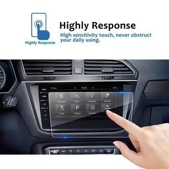 LFOTPP Automobilio Multimedijos Ekrane apsaugos Tiguan II GTE 8Inch 2018 Navigacija Touchscreen Auto Interjero Apsauginis Lipdukas