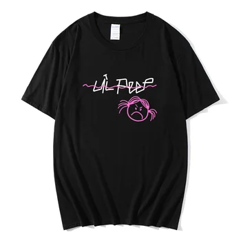 Mados Hip-hop ' o T-shirt Lil Peep T-shirt Spausdinti Meilės Lil.Peep Moterų Black T-shirt Moterims trumpomis Rankovėmis Vasaros Naujus moteriškus Viršūnes Tee