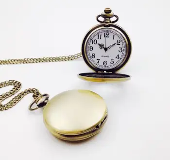 Mados sidabro kvarco vyrų kišeninio laikrodžio vyras arabų romos numeris fob laikrodžiai lygaus paviršiaus valandą dovana trumpos grandinės dvigubas ekranas