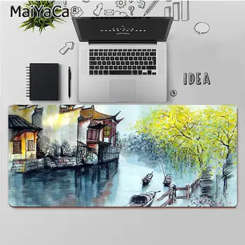 Maiyaca Aukščiausios Kokybės Kinijos stiliaus meno tapybos Gumos KOMPIUTERIO, Kompiuterinių Žaidimų kilimėlis Nemokamas Pristatymas Didelis, Mouse Pad Klaviatūros Kilimėlis