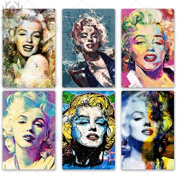 Marilyn Monroe Derliaus Metalo Plakatas Lenta Alavo Pasirašyti Metalo Sienų Dekoras Vyras Urvas Klubas Kambarį Metalo Ženklai