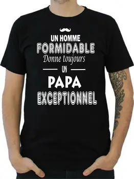 Marškinėliai Homme Un Homme Didžiulis Jt Papa Exceptionnel