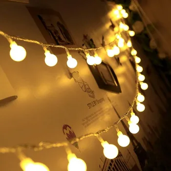 MIMFLAME 1,5 M 3M 6M Girlianda LED Žibintai String Kamuolys Atostogų apšvietimo Vandeniui Kalėdų Eglutė Vestuvių Namų Patalpų Apdaila