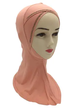Musulmonų Moterys Ninja Pagal Šalikas Ant Kaklo Dangtelis Variklio Dangčio Skrybėlę Ponios Galvos Skara Hijab Islamo Turbaną Skarelė Plaukų Slinkimas Skarelės Naujas