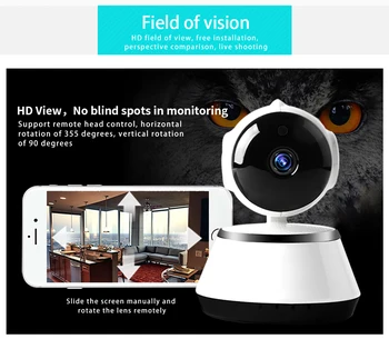 N_eye IP Kamera 8MP 4K Namų Apsaugos Kamera, wi-fi kamera su infraraudonųjų SPINDULIŲ Naktinio Matymo Garso Stebėti, IP Kameros