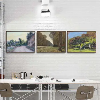 Namų Dekoravimo Meno Sienos Nuotraukas Fro Kambarį Plakato Spauda, Drobė Paveikslų Prancūzijos Claude Monet Woods 1