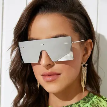 Naujas 2021 Negabaritinių Akiniai nuo saulės Moterims Retro Vintage Metalo Saulės akiniai Prabangos Prekės ženklo Dizainas Taškus Akiniai oculos de sol feminino