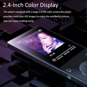 Naujas Bluetooth4.2 MP3 Grotuvas, Garsiakalbis, 2.4 Colio Ekrano metalo hifi muzikos grotuvas su fm radijas, eBook hifi walkman paramos usbmini SD