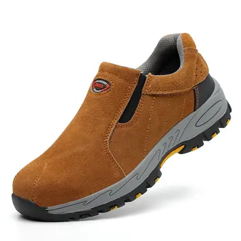 Naujas dizainas mens mados saugos batus, slip-on plieno nosys batų lauke darbuotojų saugos batai apsaugoti darbo avalynė seguridad