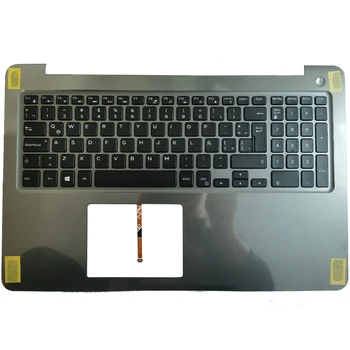 NAUJAS LA nešiojamojo kompiuterio klaviatūra DELL INSPIRON 15 5565 5567 su palmrest viršutinį dangtelį klaviatūra su foniniu Apšvietimu