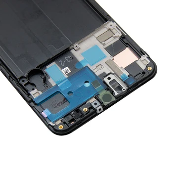 Naujas Samsung Galaxy A50 SM-A505FN/DS A505 LCD Ekranas Jutiklinis Ekranas skaitmeninis keitiklis Surinkimo Samsung A60 A6060 A606F Su karkasu